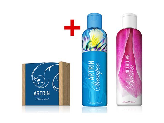 Šampon + kondicionér + mýdlo