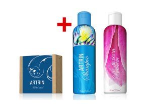 Šampon + kondicionér + mýdlo