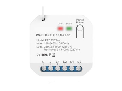 releu smart erc2202 w kinetic 2 canale 2x5a wifi rf433 tuya 385071