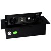 Vestavné zásuvkové pole 2x230V, 2xUSB, RJ45