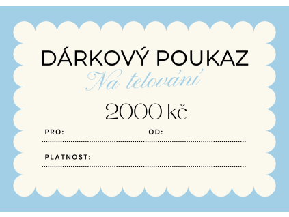 Elektronický poukaz na tetování