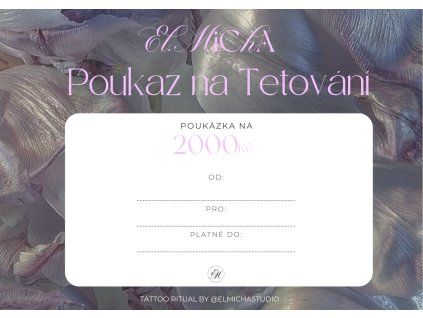 Elektronický poukaz na tetování