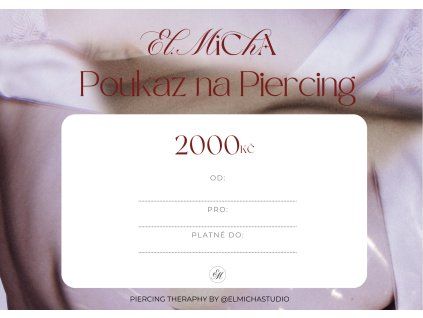 Elektronický poukaz na piercing