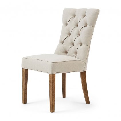 Jídelní židle Balmoral, Oxford Weave, Flax
