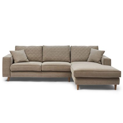 Rohová sedačka Kendall Corner Sofa Right, Washed Cotton, Stone