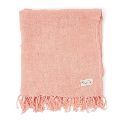 Luxury Linen Throw pink 180x130