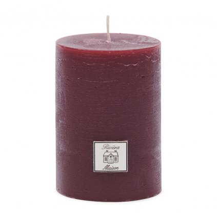 Rustic Candle burgundy 7x10