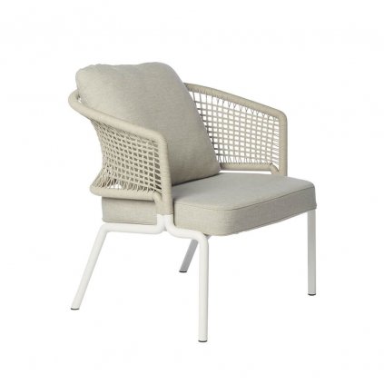 Křeslo Club chair CTR white-linen