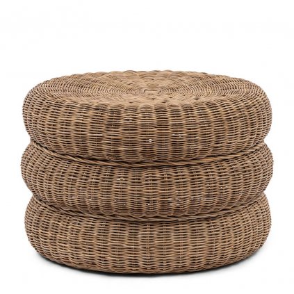 Taburet Rustic Rattan Macaron