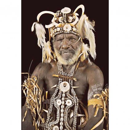 Obraz Village Elder Papua New Guinea 140x220cm