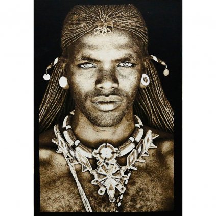 Obraz Samburu Warrior Kenya 95x140cm