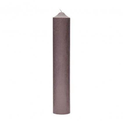 Svíčka Rustic Pilar Candle purple 7x40cm