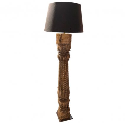 Stojací lampa Pillar Natural Teak 180cm