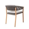 R2 Stella Dining Chair, Anthracite with Seat Pad and Backrest Cushion 5