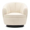 Otočné křeslo Vittorio Swivel, peluche bouclé