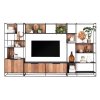 Knihovna Bookrack 2 doors, Cosmo TV Wall
