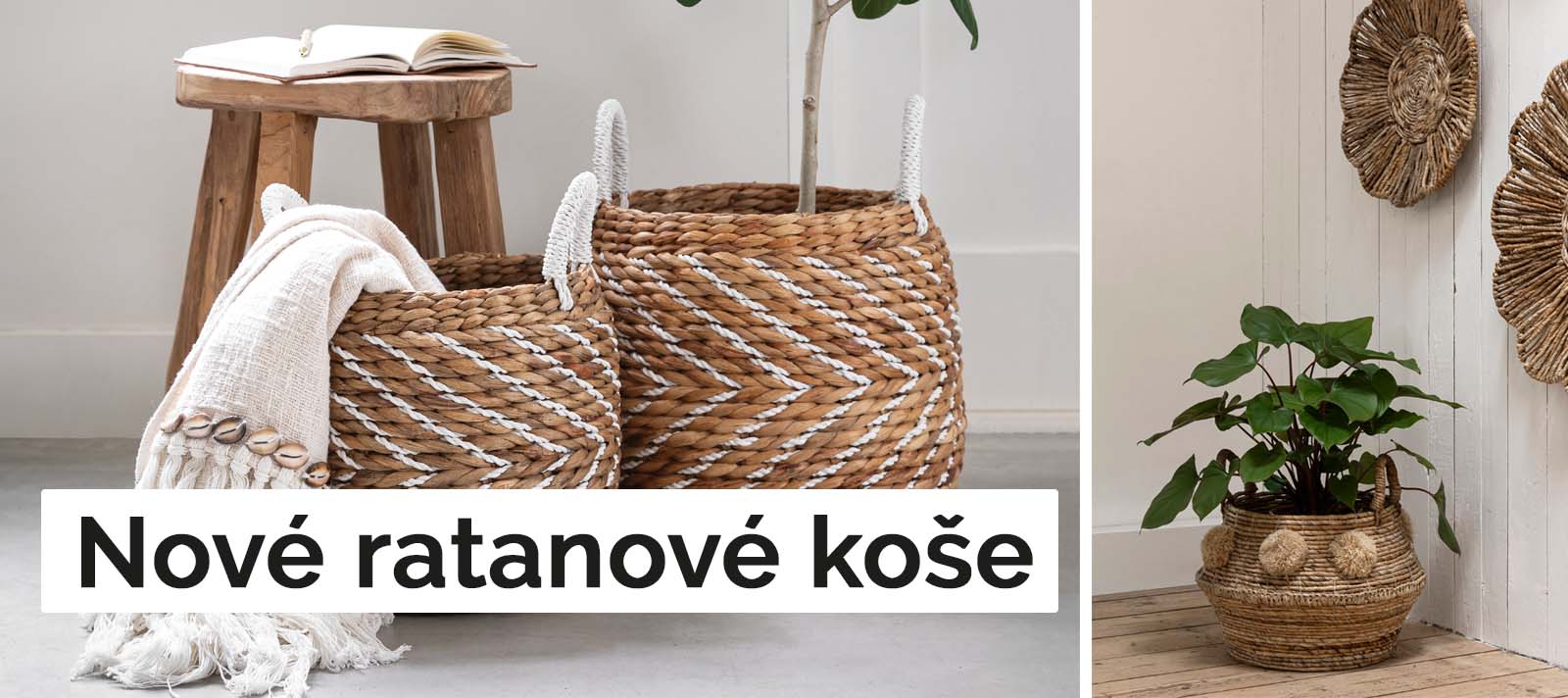 Nové ratanové koše