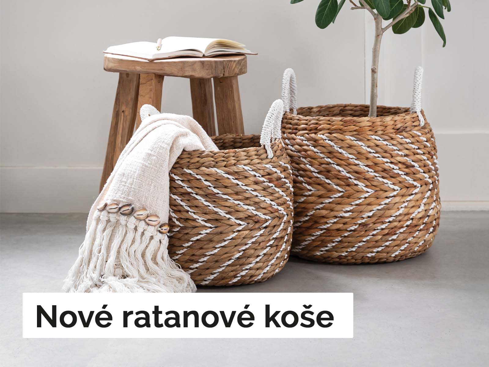 Nové ratanové koše