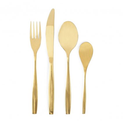 Jedálenský príbor Classic RM Cutlery soft gold 4 pcs