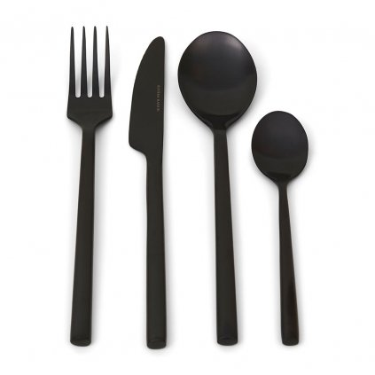 Priborový set RM Loft Cutlery 4 pcs black