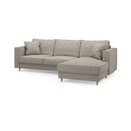 Rohová sedačka Kendall Corner Sofa Right, Washed Cotton, Stone