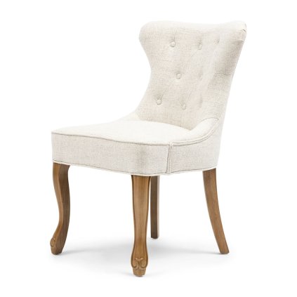 Jedálenská stolička George, rich tweed, antique white