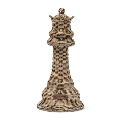 Dekorace Rustic Rattan Chess King