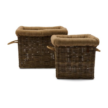 Košík Rustic Rattan Log sada 2ks