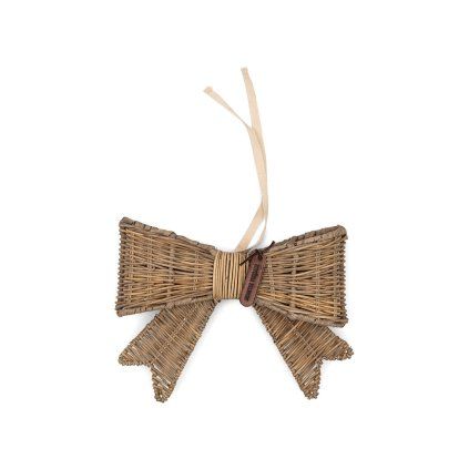 Špička na stromček Rustic Rattan Jacky Bow Tree Topper