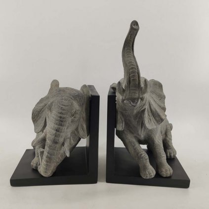 Resin Elephant Bookend