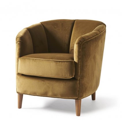 Rue Royale Armchair, Velvet, Win Green