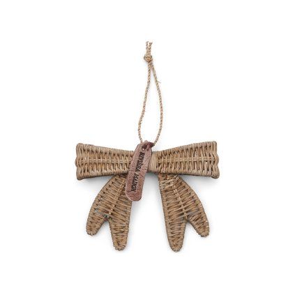 Vánoční ozdoba Rustic Rattan Jacky Bow S