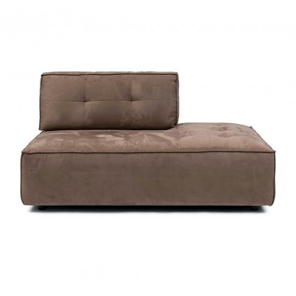 Brandon Lounger Right, Scottish Suede, Liver