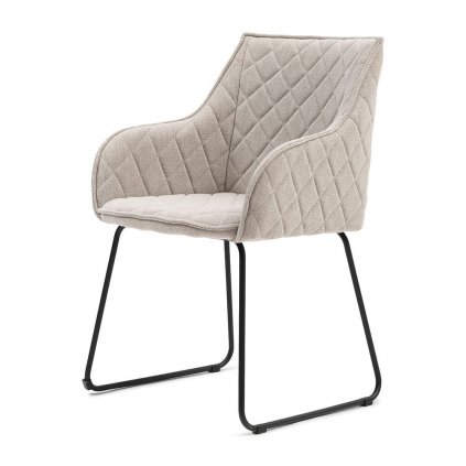 Jedálenská stolička Frisco Drive, Mouliné linen, F. Flax