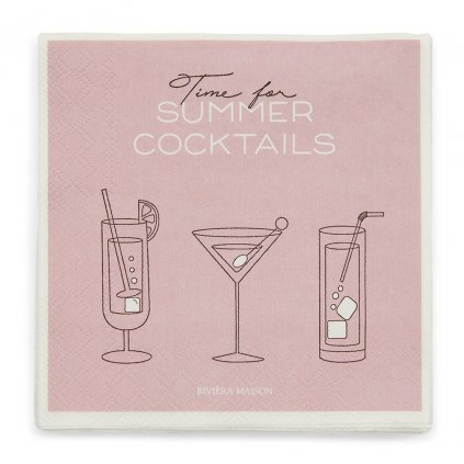 Papierové obrúsky Summer Cocktails