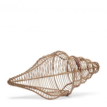 Dekorácia Rustic Rattan 3D Seashell