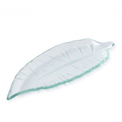 Tanierik Luscious Leaf Plate clear