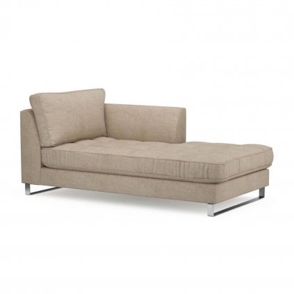 West Houston Chaise Longue Right, Washed Cotton