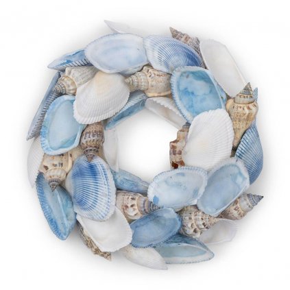 Veniec Blue Sea Shell Wreath ∅15cm
