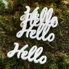 Dekorácie Hello Decoration Word 4ks