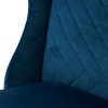 Jídelní židle William, Velvet, OC Blue