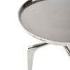 Stolík Faubourg End Table Nickel ∅ 42 cm