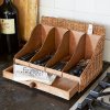 Rustic Rattan Drawer Cutlery Organiser