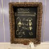 Rustic Rattan Shadow Chalk Board
