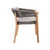 Marcella Dining Chair, Seat Pad and Backrest Cushion in ASH