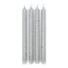 Sviečky Dinner Candles ECO light grey 4 pieces
