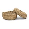 Úložný box Rustic Rattan Heart Storage Basket
