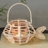 Svietnk Rustic Rattan Classic Fish Votive