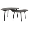 Large HI 301181 Organus coffee table black set of 2 2