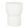 Large ML 462005 Fluted stool White 1